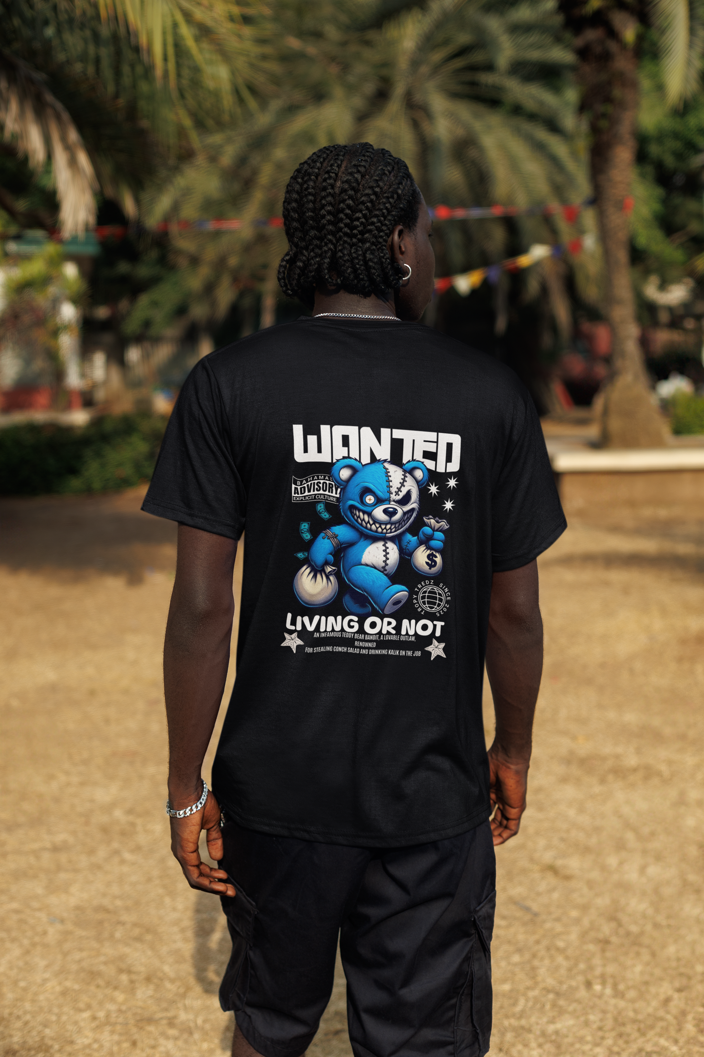 Wanted – Living or Not Bahamian Street Tee