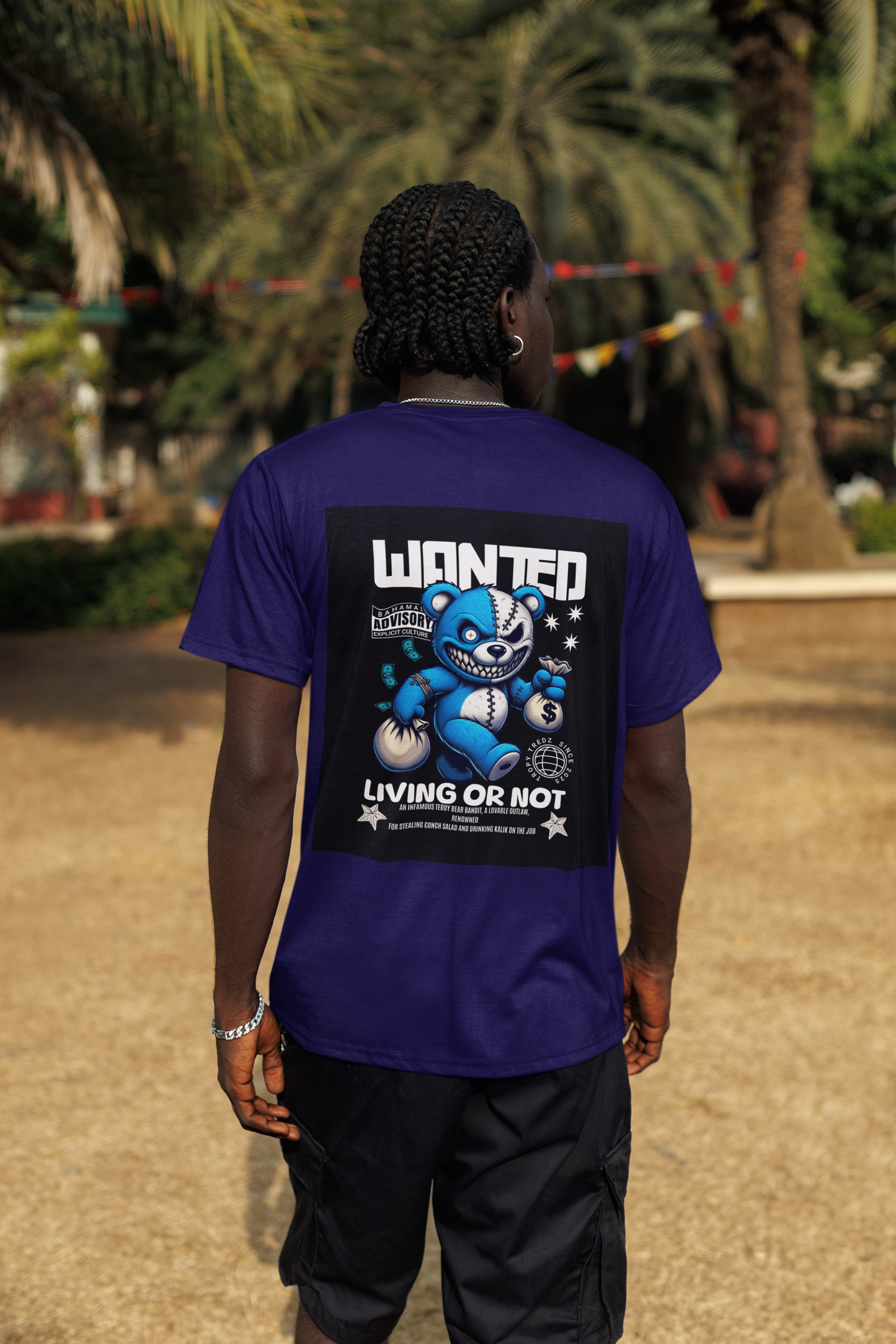 Wanted – Living or Not Bahamian Street Tee