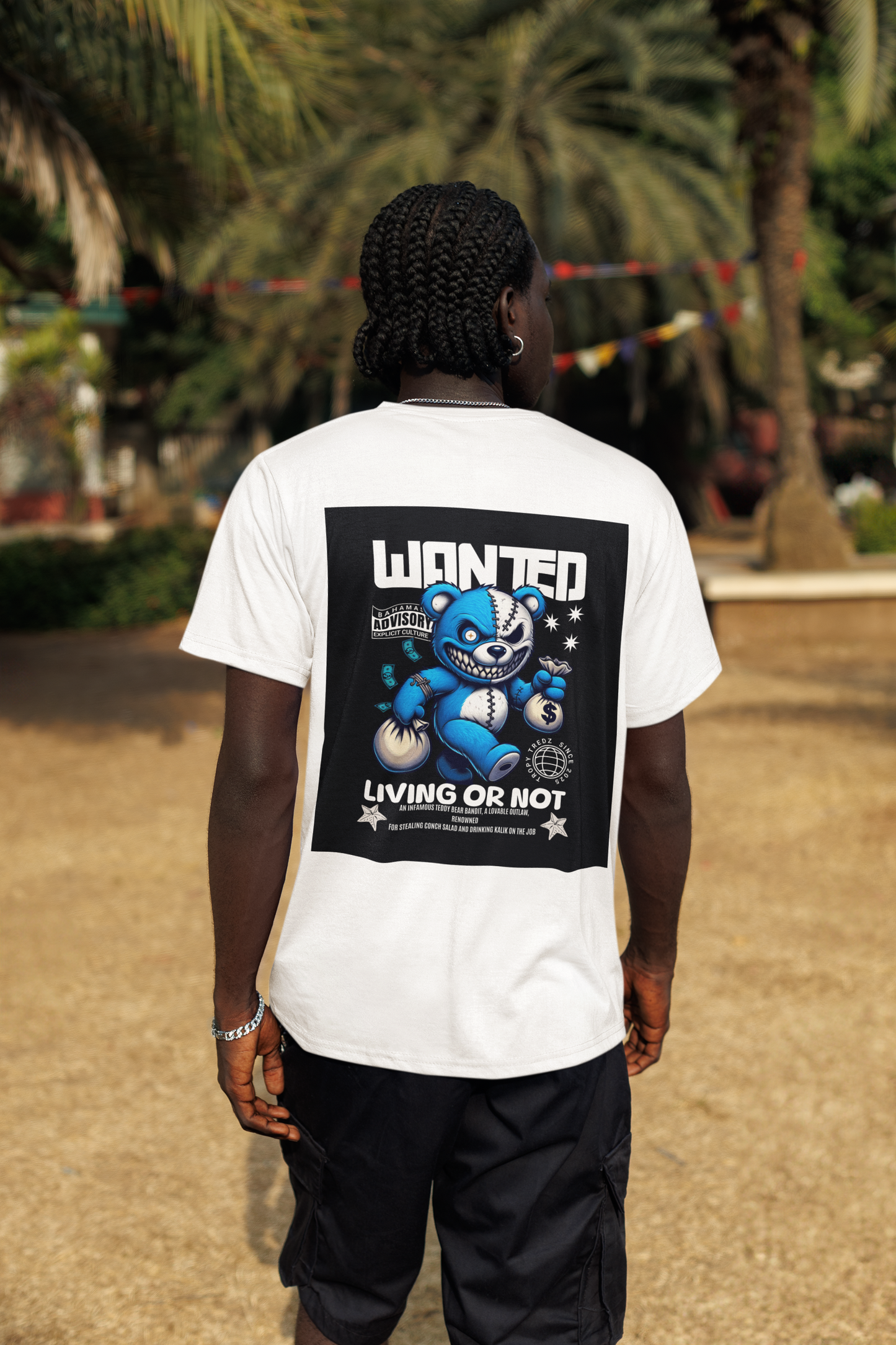 Wanted – Living or Not Bahamian Street Tee