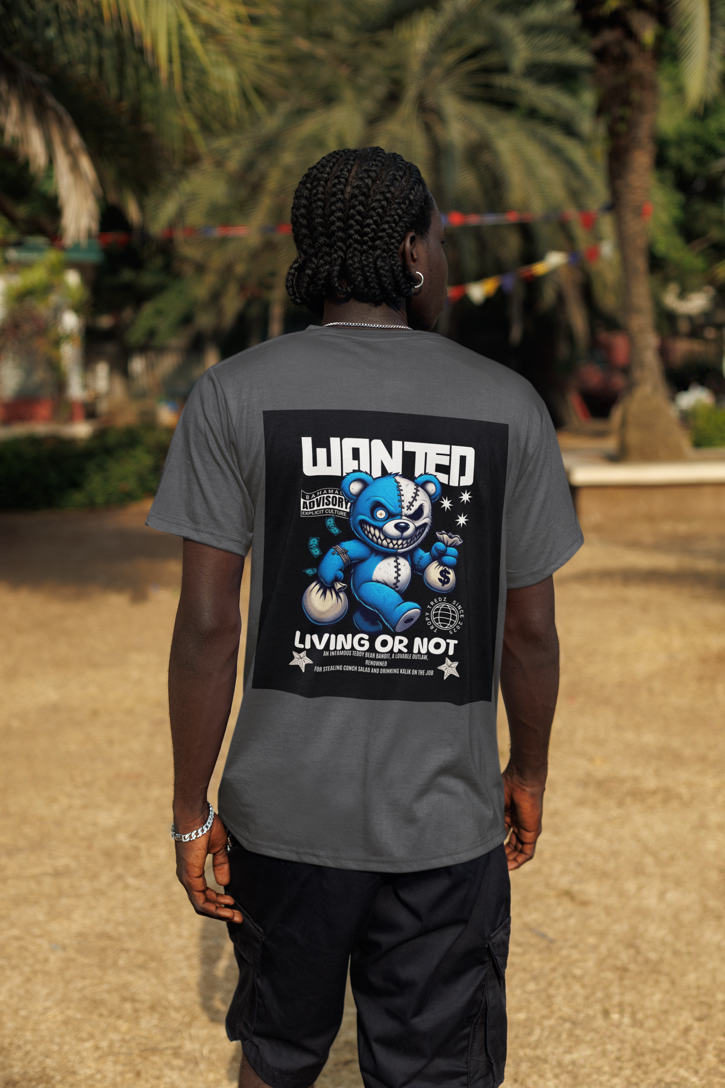 Wanted – Living or Not Bahamian Street Tee