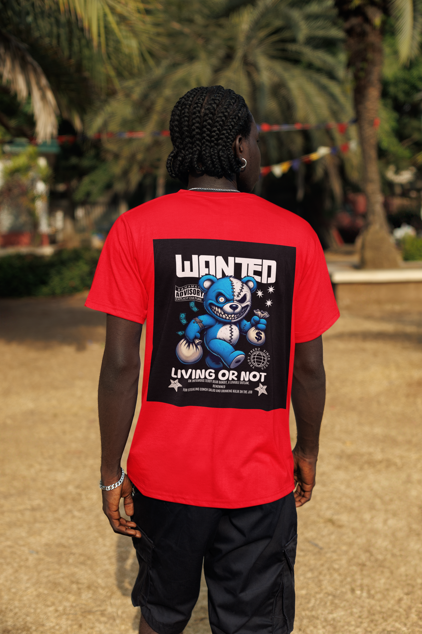 Wanted – Living or Not Bahamian Street Tee