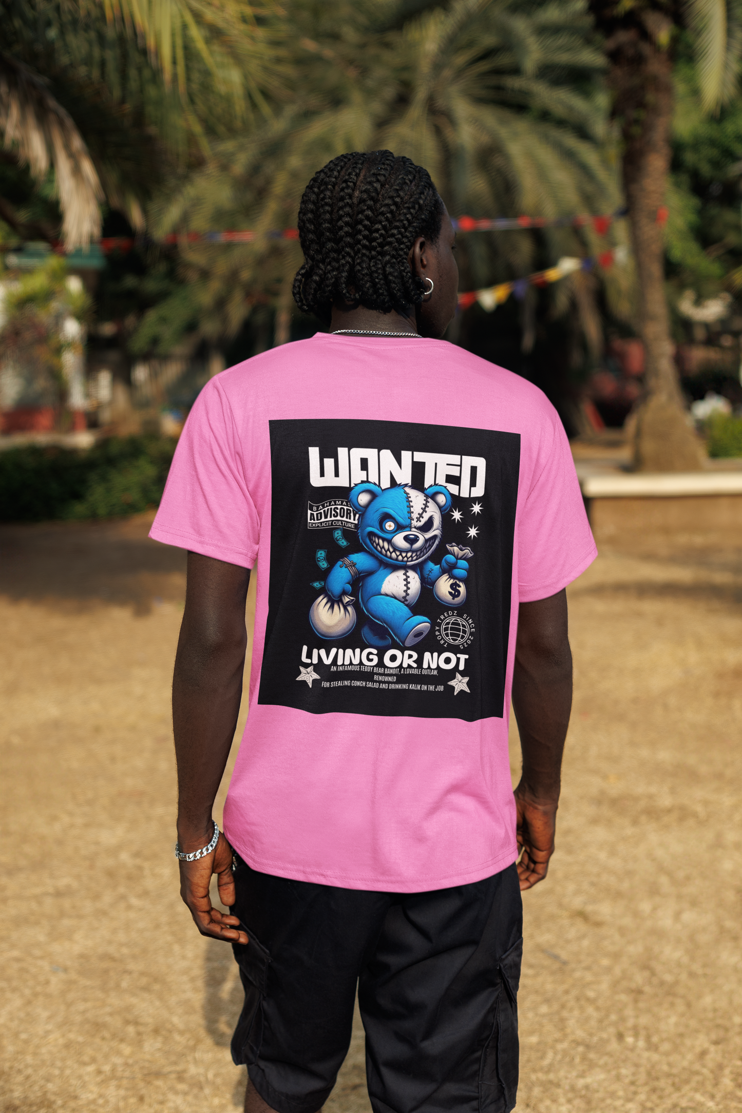 Wanted – Living or Not Bahamian Street Tee