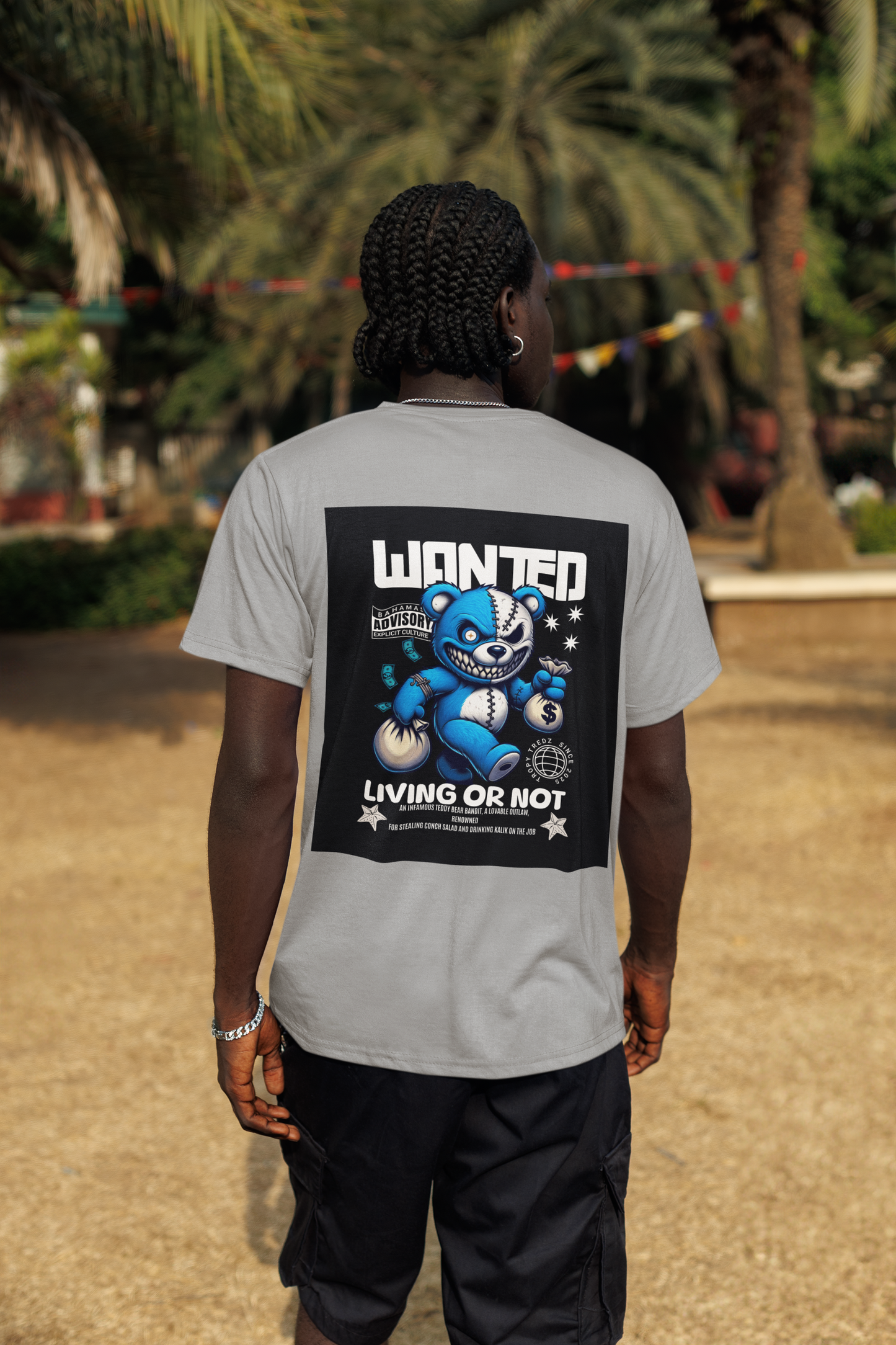 Wanted – Living or Not Bahamian Street Tee