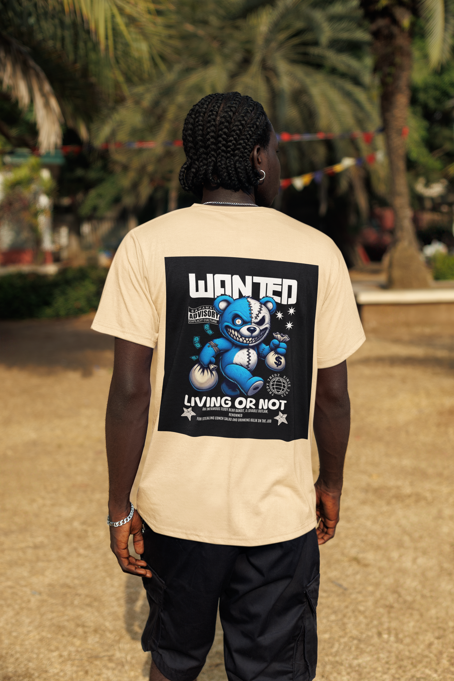 Wanted – Living or Not Bahamian Street Tee